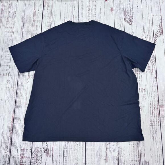 Duluth Trading Longtail T Men’s 4XL Navy Big & Tall Cotton Crewneck Tee - Picture 2 of 5